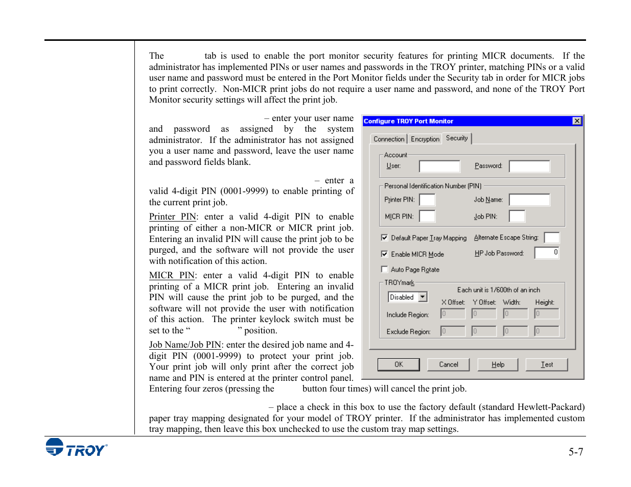 TROY Group MICR_IRD 3015 Security Printing Solutions User’s Guide User Manual | Page 93 / 153