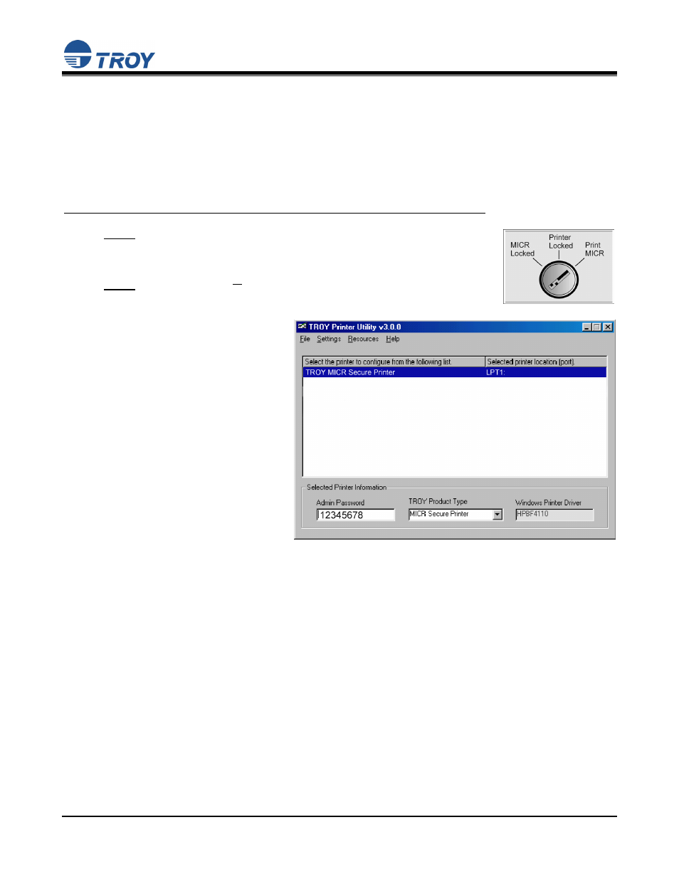 Quick-start guide, Step 5, Page 7 of 10 | Test the troy font support for microsoft, Windows | TROY Group MICR_IRD 9000 1UP MICR Printing Solutions Quick-Start Guide User Manual | Page 7 / 10