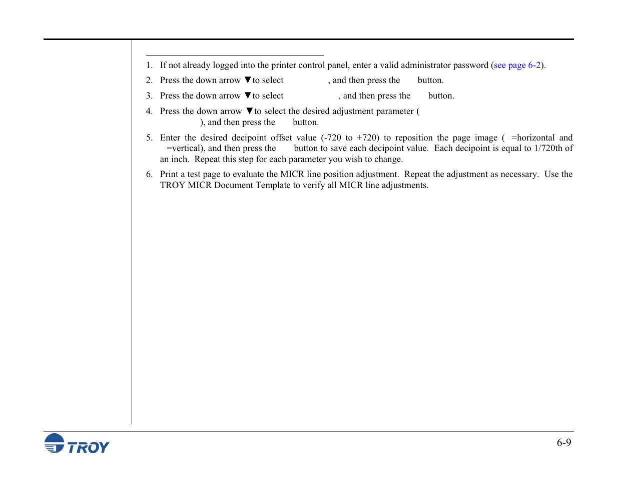 TROY Group MICR_IRD M600 Security Printing Solutions series User’s Guide User Manual | Page 108 / 159