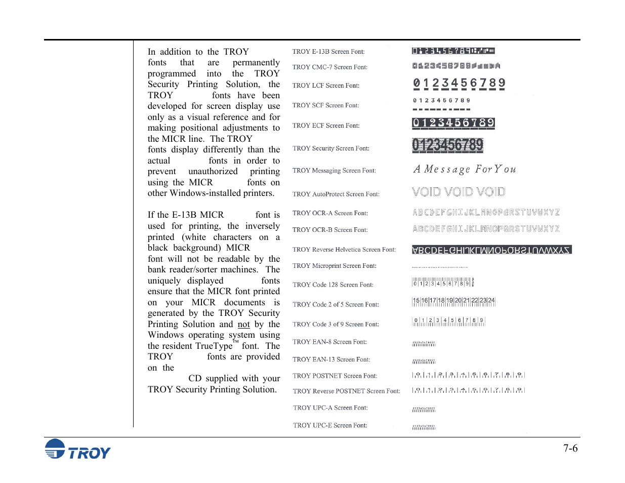 TROY Group MICR_IRD M600 Security Printing Solutions series User’s Guide User Manual | Page 114 / 159