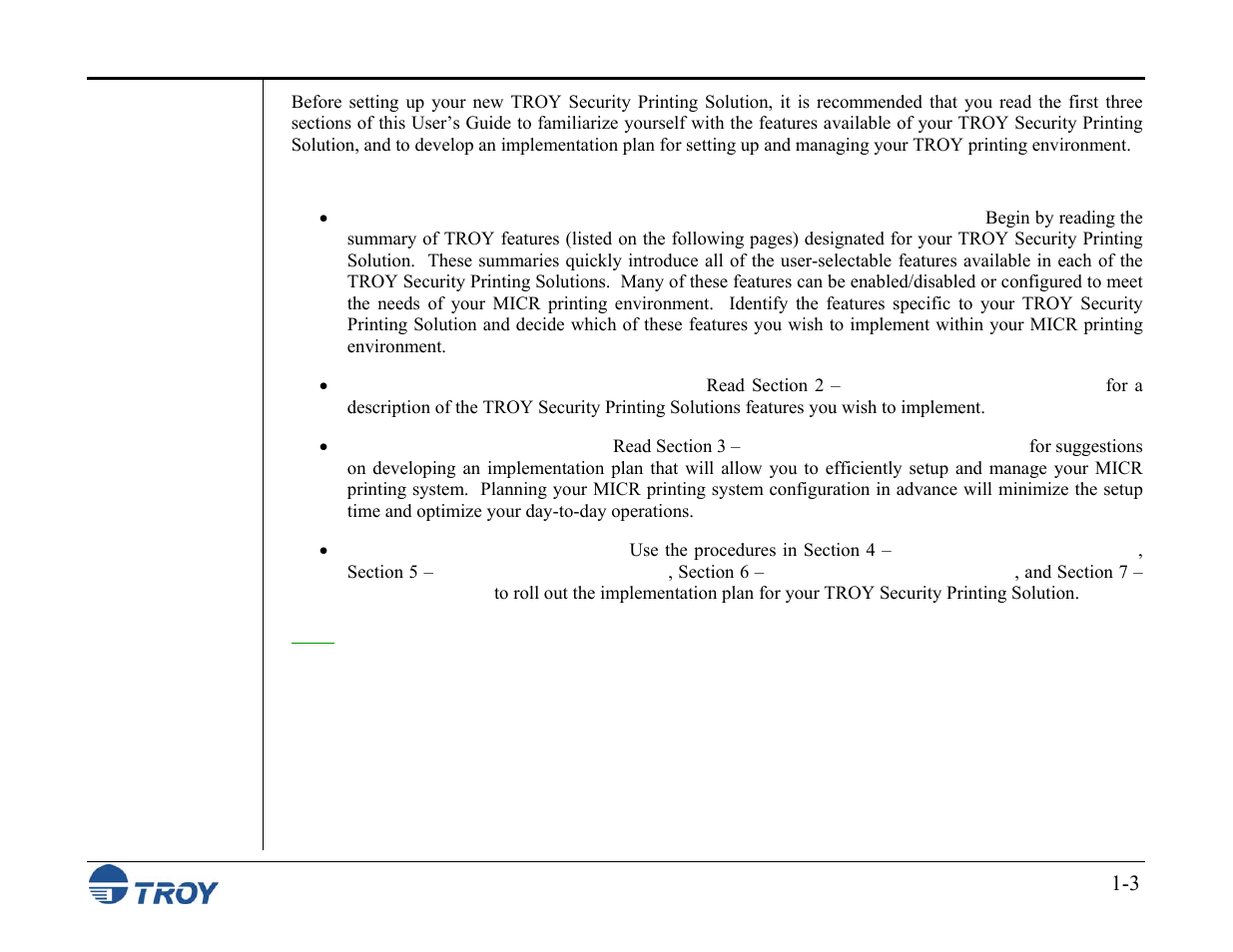 TROY Group MICR_IRD M600 Security Printing Solutions series User’s Guide User Manual | Page 12 / 159
