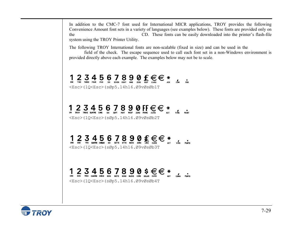 TROY Group MICR_IRD M600 Security Printing Solutions series User’s Guide User Manual | Page 137 / 159