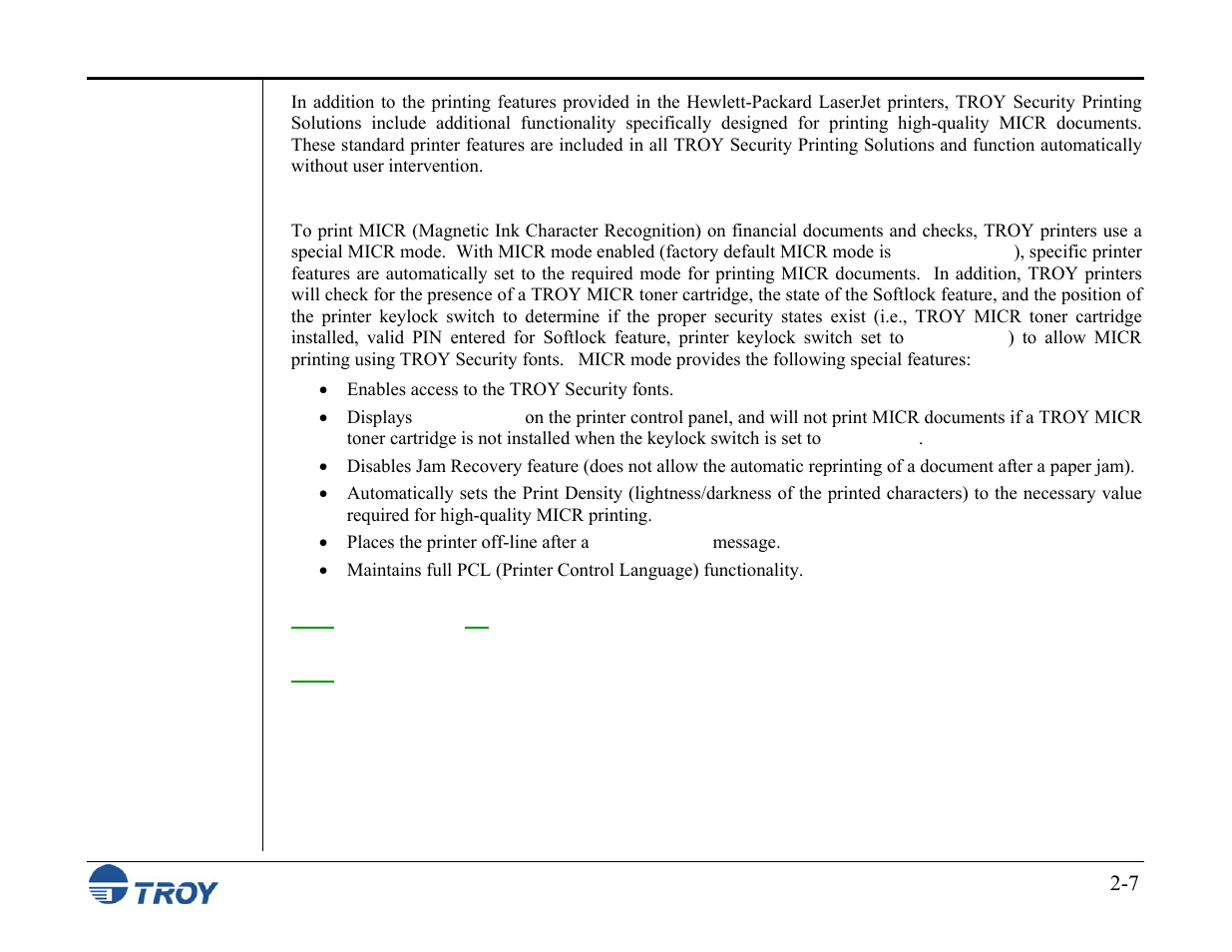 TROY Group MICR_IRD M600 Security Printing Solutions series User’s Guide User Manual | Page 21 / 159