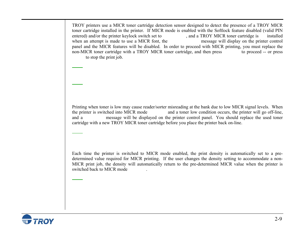 TROY Group MICR_IRD M600 Security Printing Solutions series User’s Guide User Manual | Page 23 / 159
