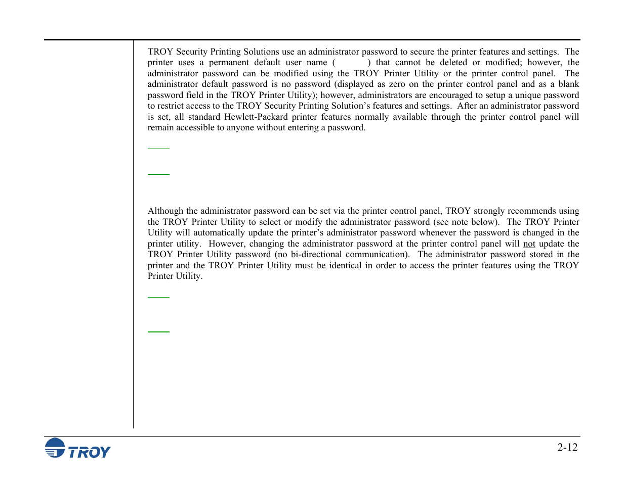 TROY Group MICR_IRD M600 Security Printing Solutions series User’s Guide User Manual | Page 26 / 159