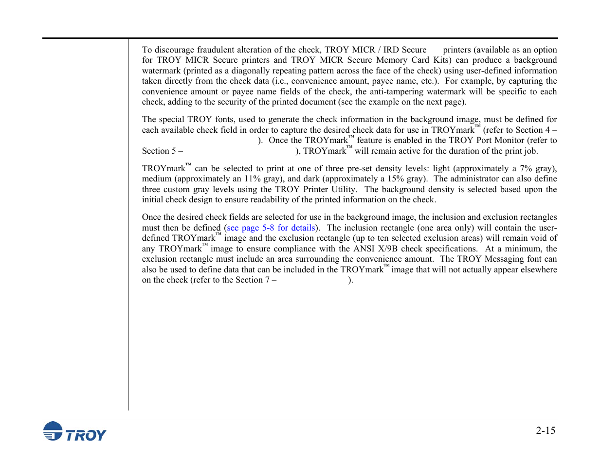 TROY Group MICR_IRD M600 Security Printing Solutions series User’s Guide User Manual | Page 29 / 159