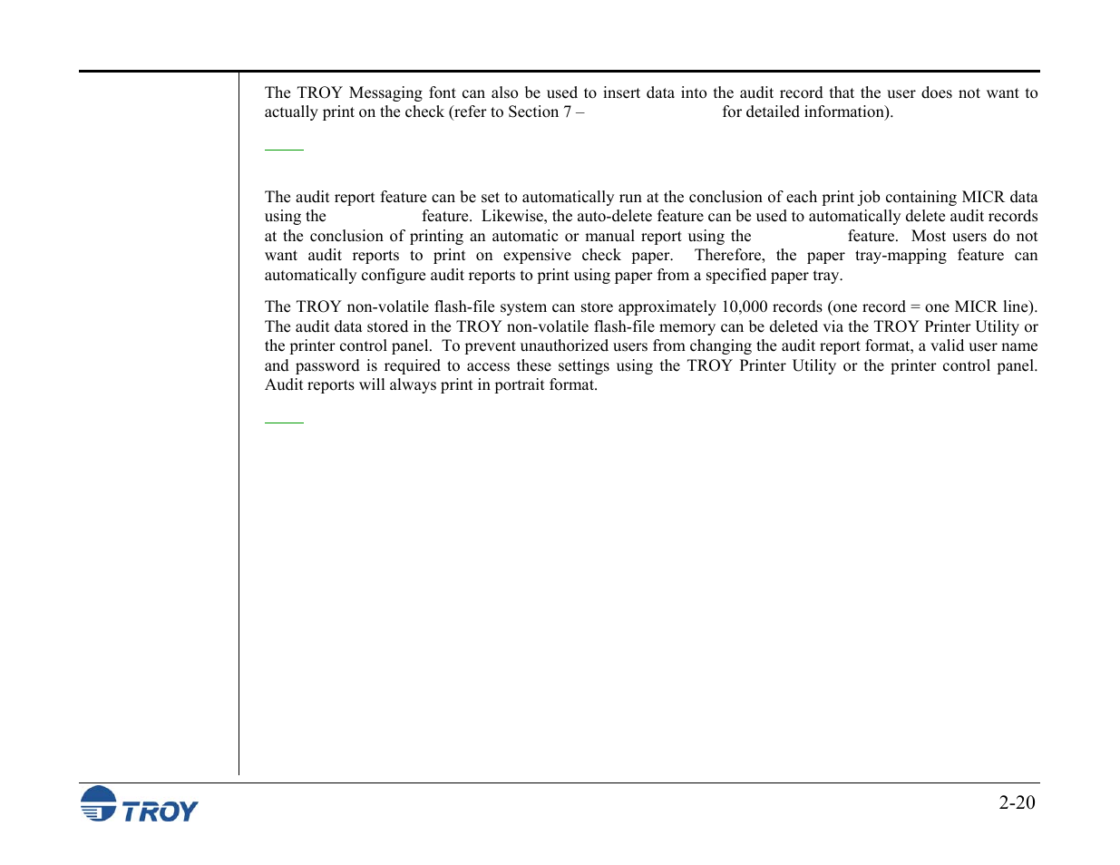 TROY Group MICR_IRD M600 Security Printing Solutions series User’s Guide User Manual | Page 34 / 159