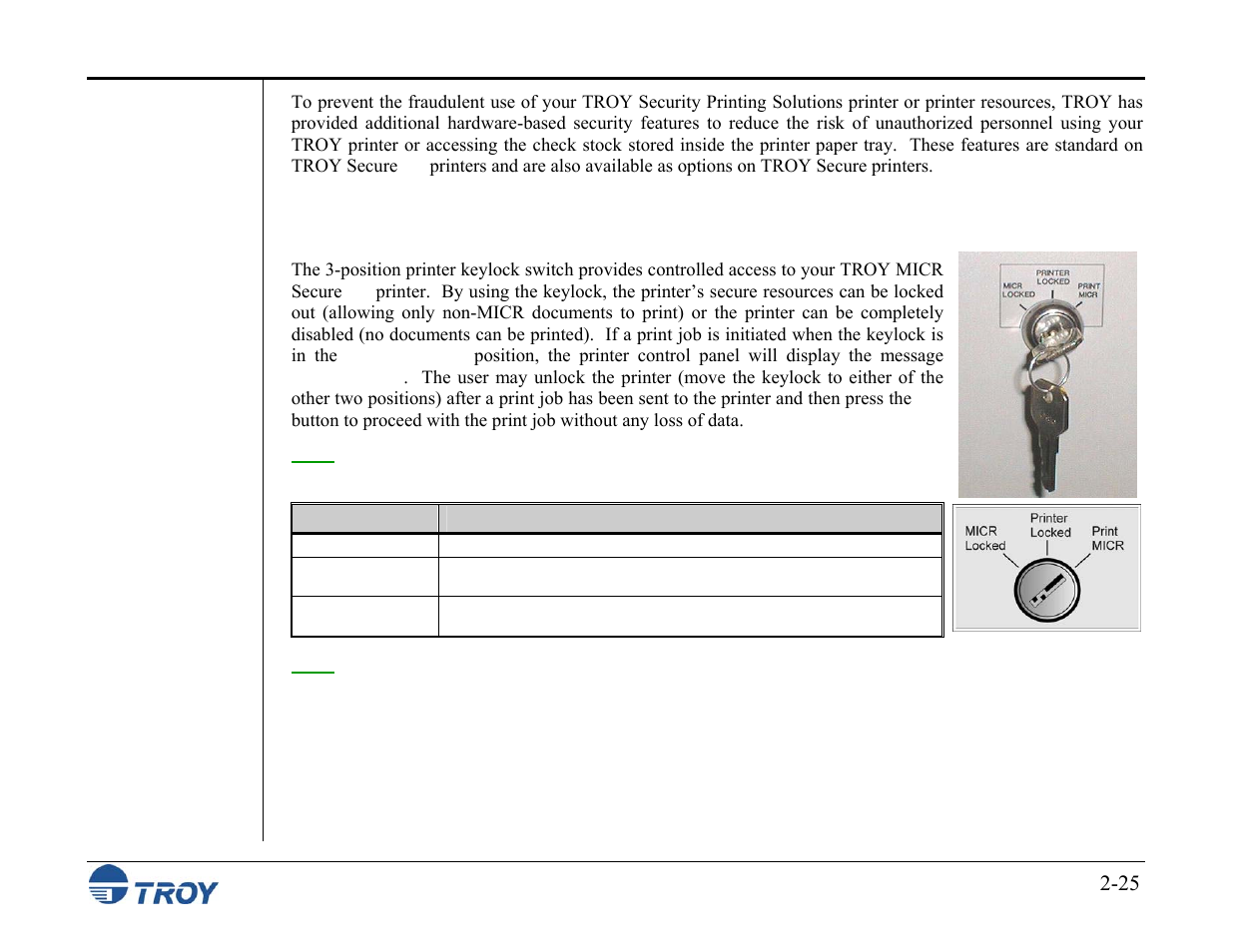 TROY Group MICR_IRD M600 Security Printing Solutions series User’s Guide User Manual | Page 39 / 159