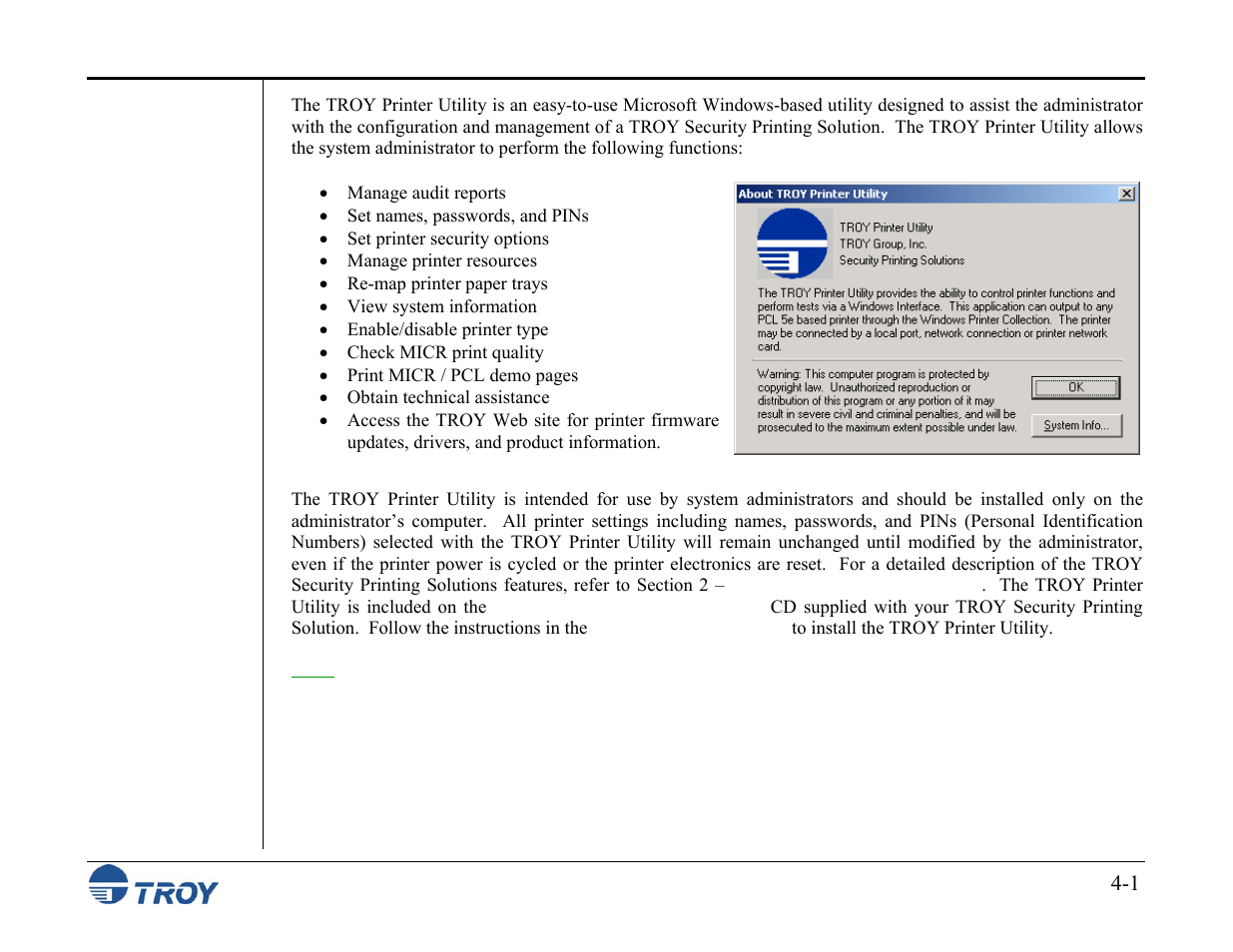 TROY Group MICR_IRD M600 Security Printing Solutions series User’s Guide User Manual | Page 47 / 159