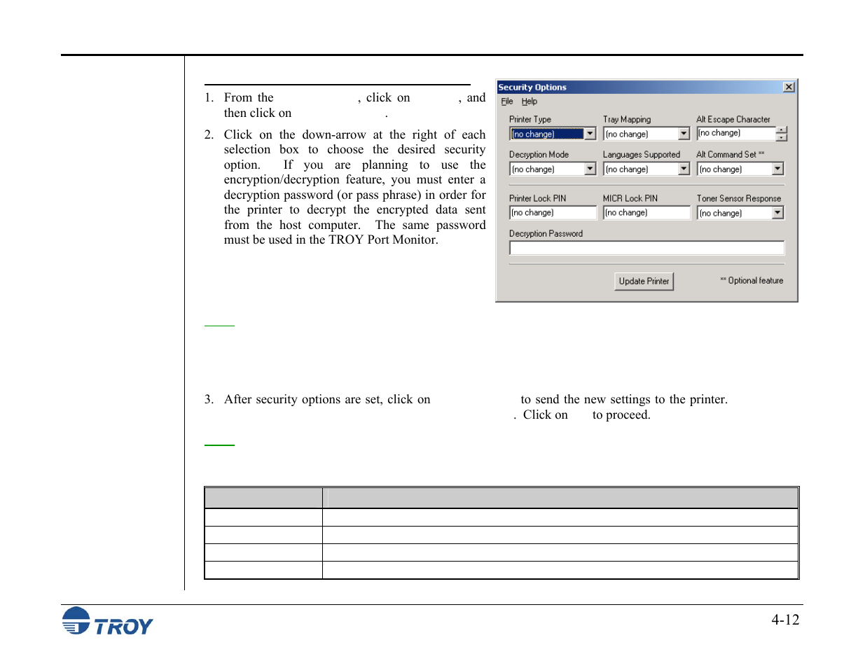 TROY Group MICR_IRD M600 Security Printing Solutions series User’s Guide User Manual | Page 58 / 159