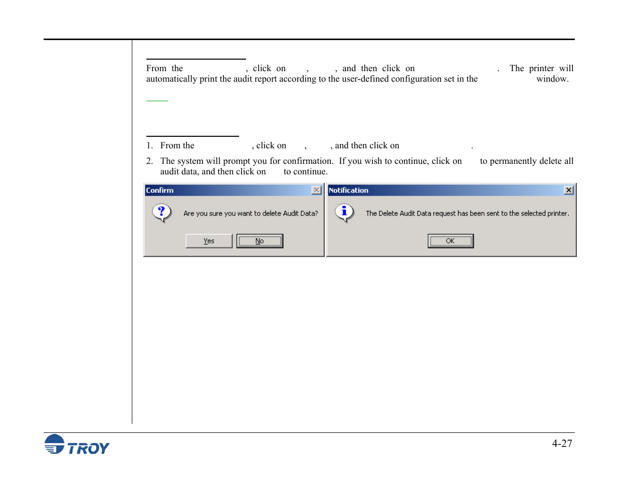 TROY Group MICR_IRD M600 Security Printing Solutions series User’s Guide User Manual | Page 73 / 159