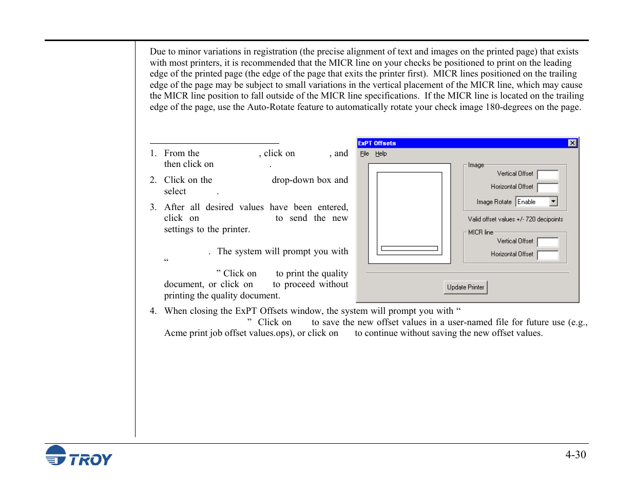 TROY Group MICR_IRD M600 Security Printing Solutions series User’s Guide User Manual | Page 76 / 159