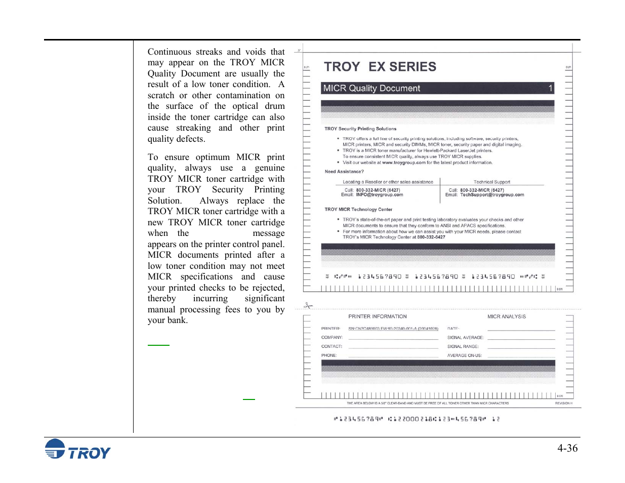 TROY Group MICR_IRD M600 Security Printing Solutions series User’s Guide User Manual | Page 82 / 159