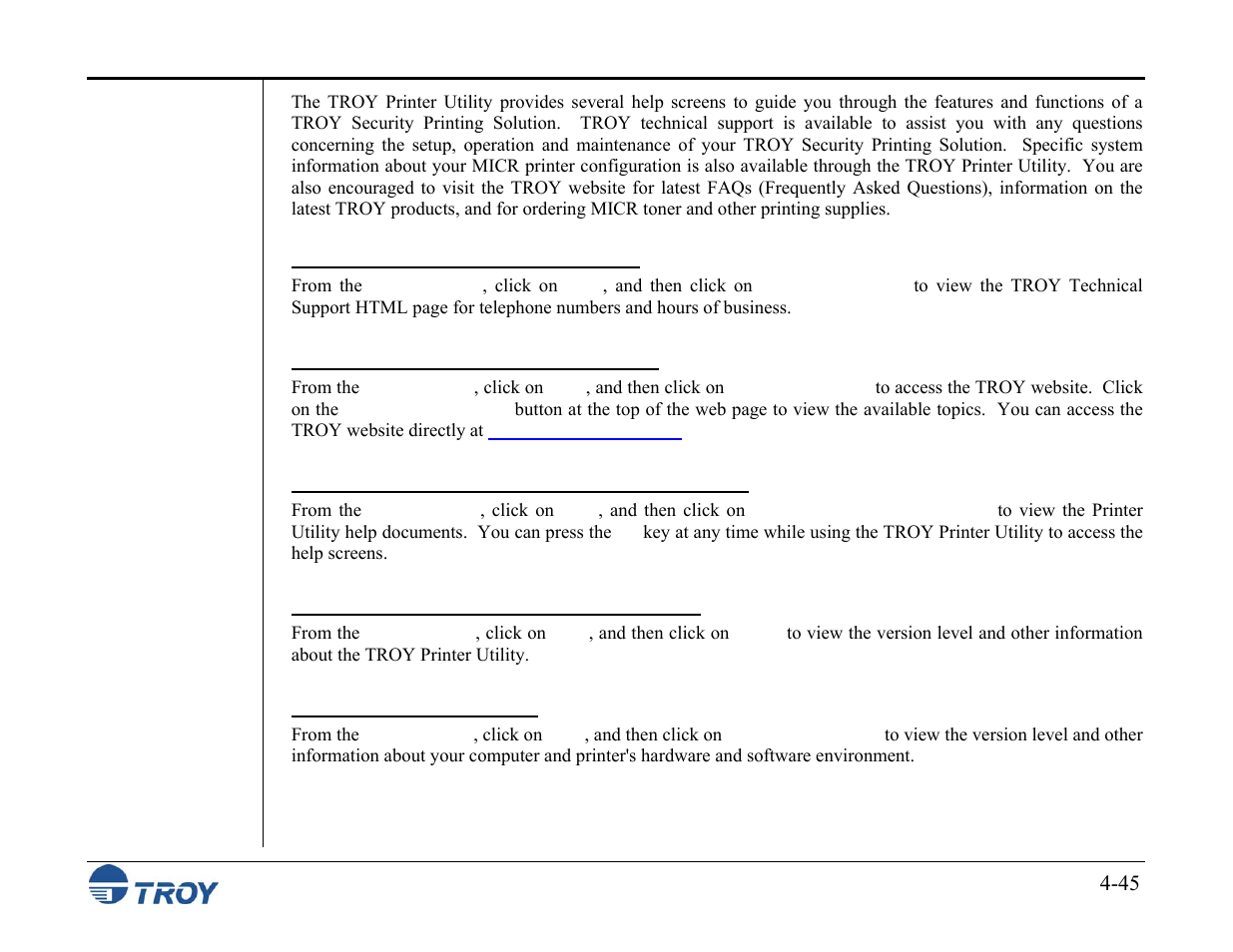 TROY Group MICR_IRD M600 Security Printing Solutions series User’s Guide User Manual | Page 91 / 159