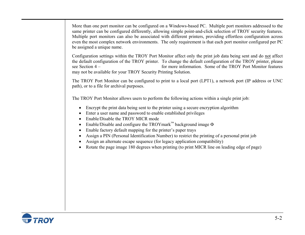 TROY Group MICR_IRD M600 Security Printing Solutions series User’s Guide User Manual | Page 93 / 159