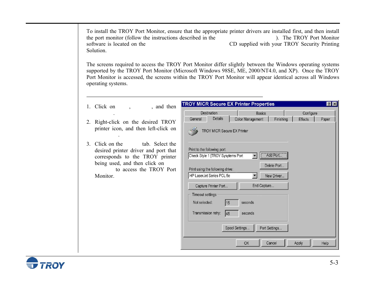 TROY Group MICR_IRD M600 Security Printing Solutions series User’s Guide User Manual | Page 94 / 159