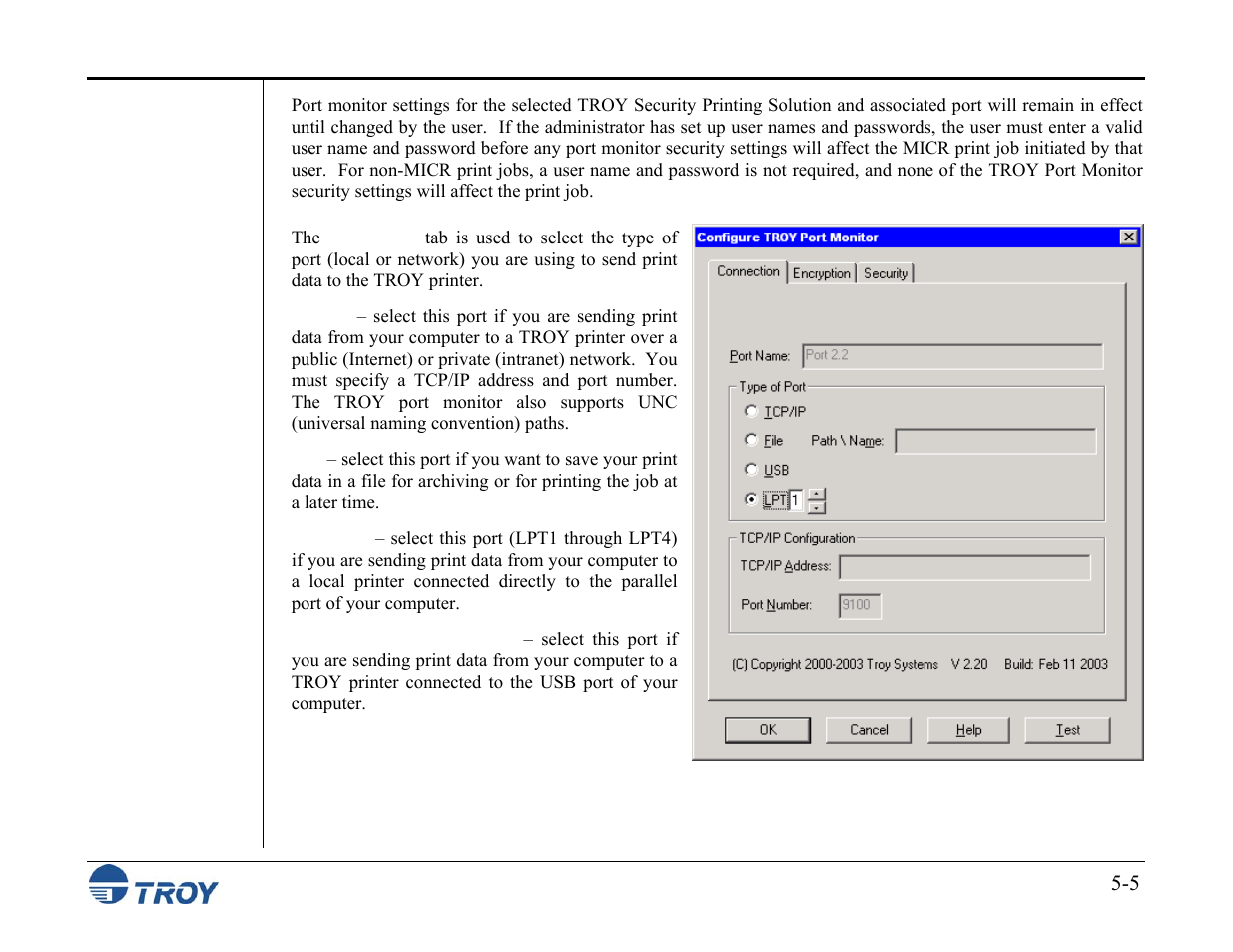 TROY Group MICR_IRD M600 Security Printing Solutions series User’s Guide User Manual | Page 96 / 159