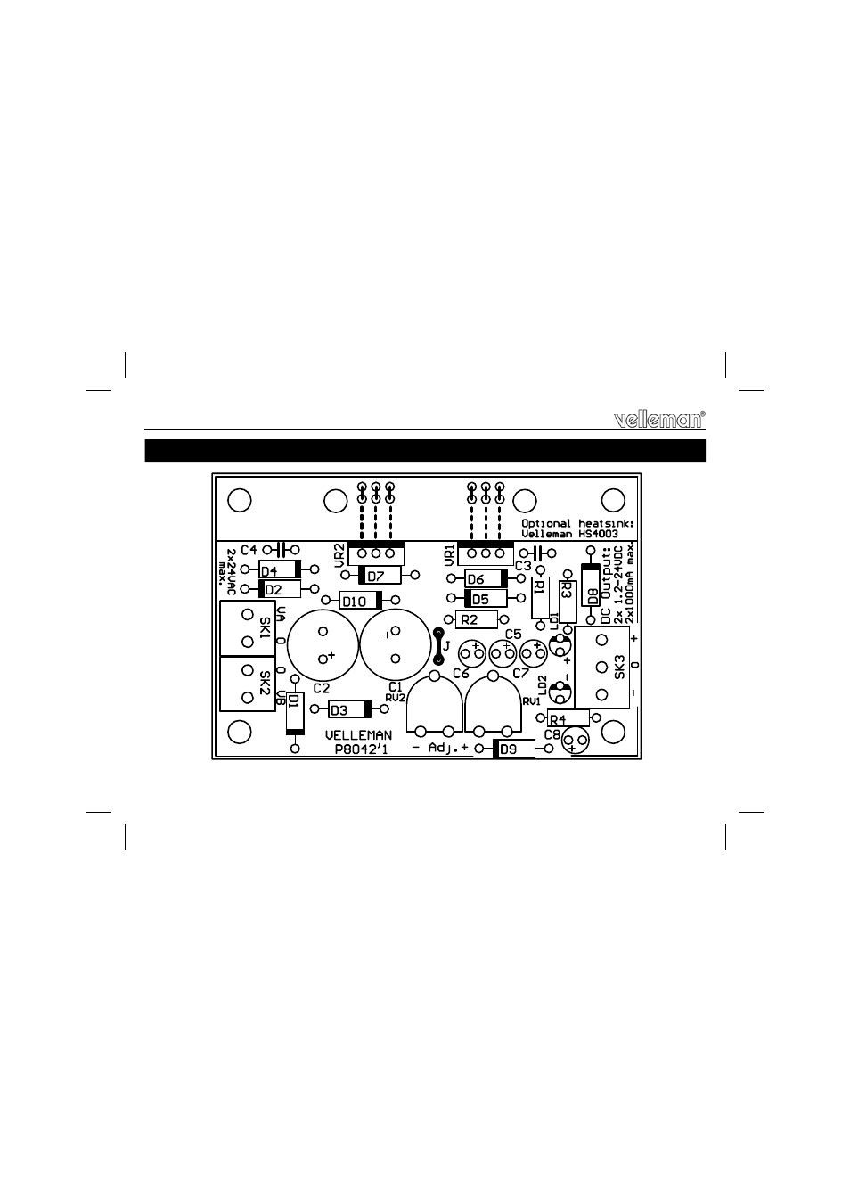 Velleman projects K8042 Assembly instructions User Manual | Page 10 / 12