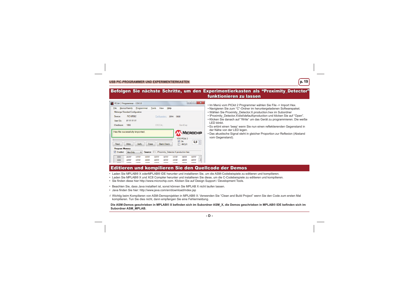 Velleman projects EDU10 Assembly instructions User Manual | Page 19 / 24