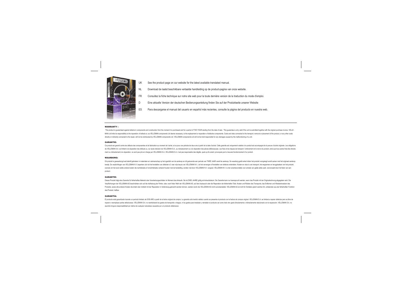Velleman projects EDU10 Assembly instructions User Manual | Page 2 / 24