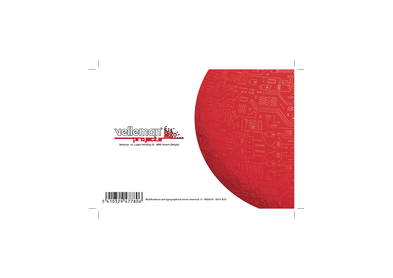 Velleman projects EDU10 Assembly instructions User Manual | Page 24 / 24