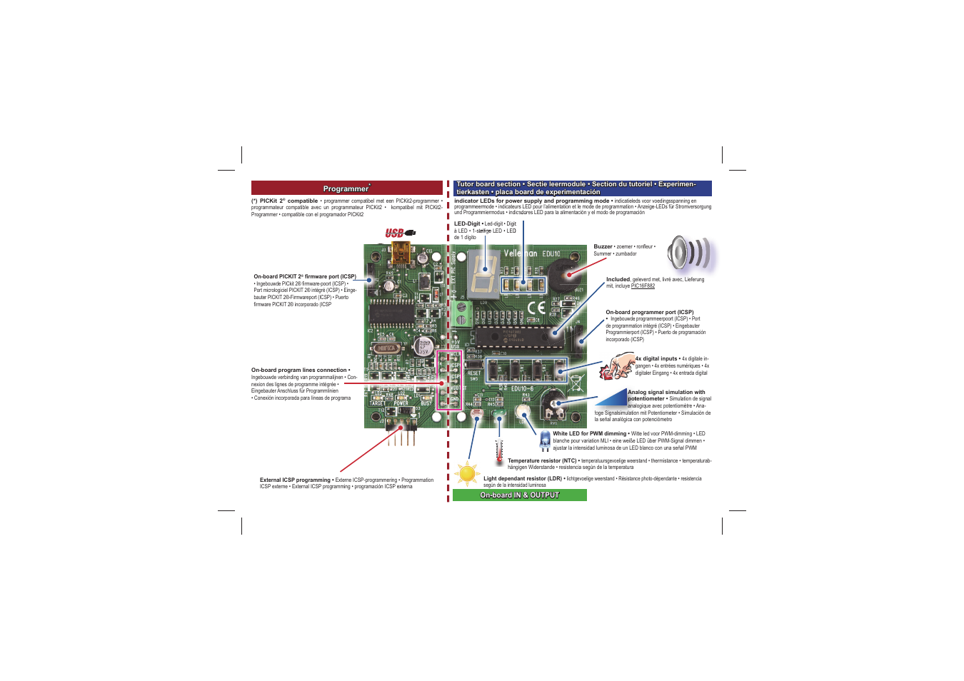 Velleman projects EDU10 Assembly instructions User Manual | Page 3 / 24
