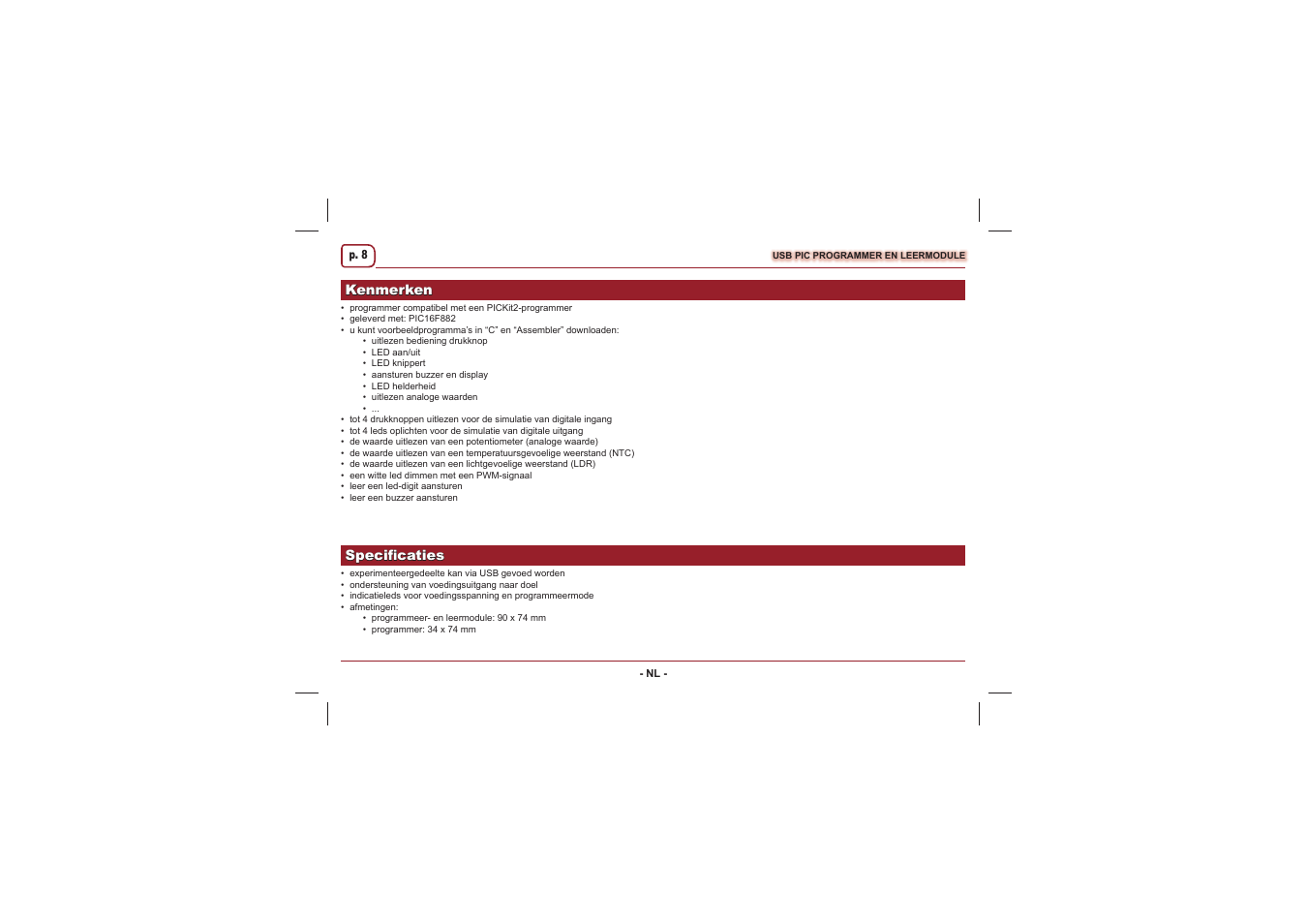 Velleman projects EDU10 Assembly instructions User Manual | Page 8 / 24