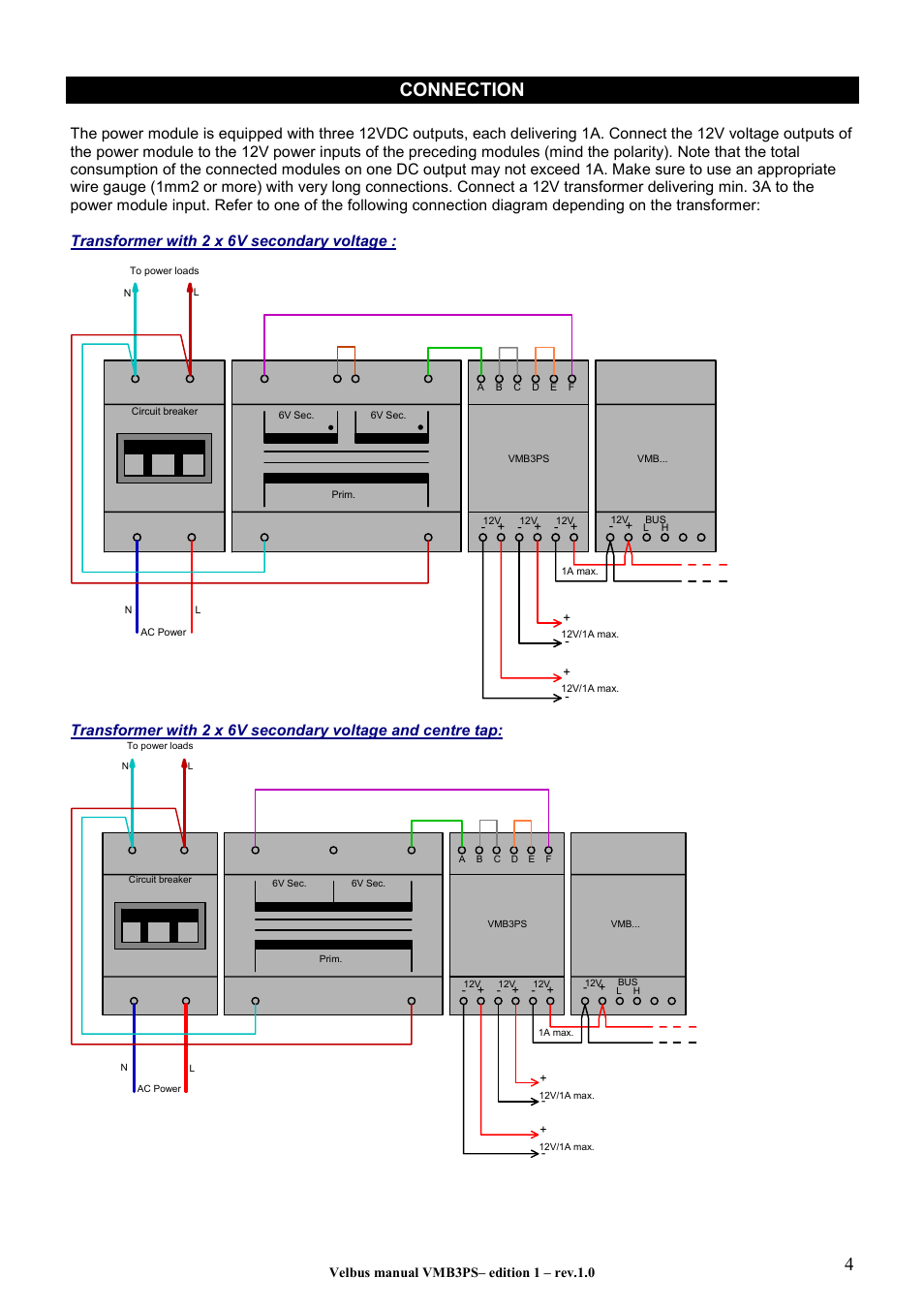 4connection | Velleman VMB3PS User Manual | Page 4 / 10