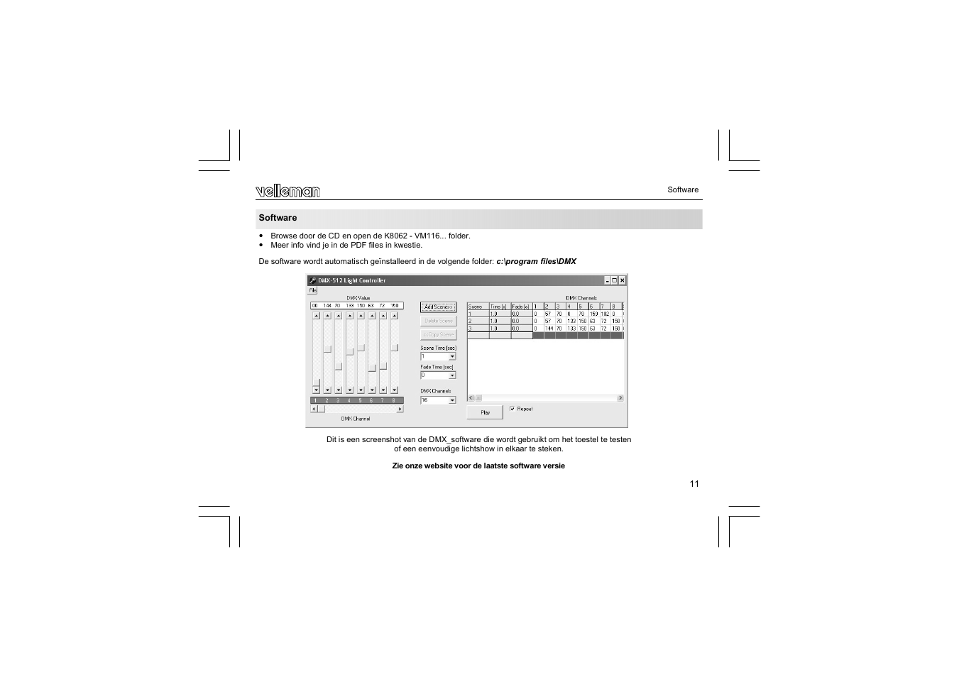 Velleman VM116 User Manual | Page 11 / 32