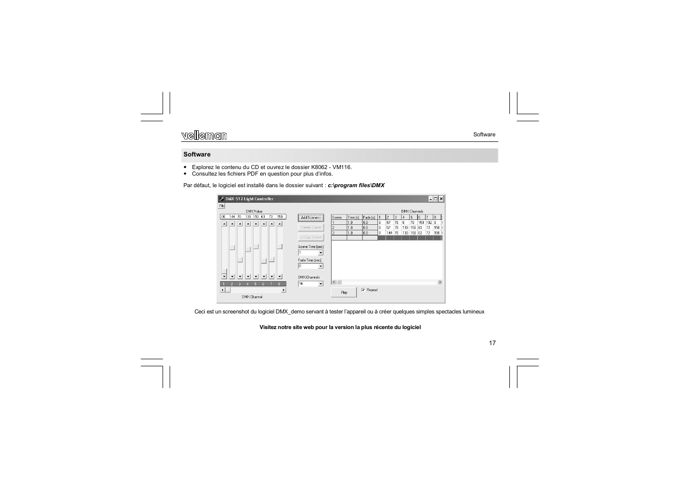 Velleman VM116 User Manual | Page 17 / 32