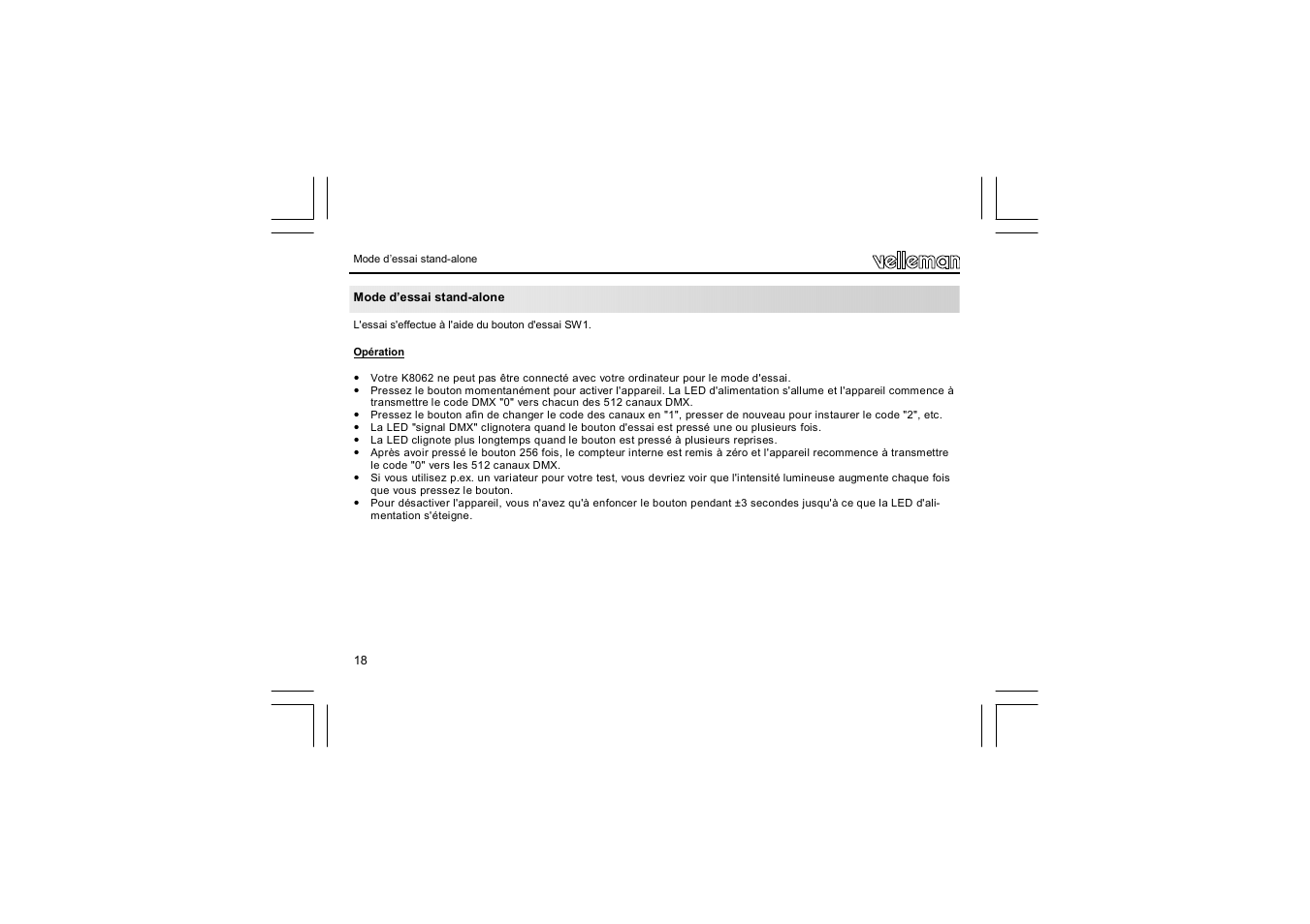 Velleman VM116 User Manual | Page 18 / 32