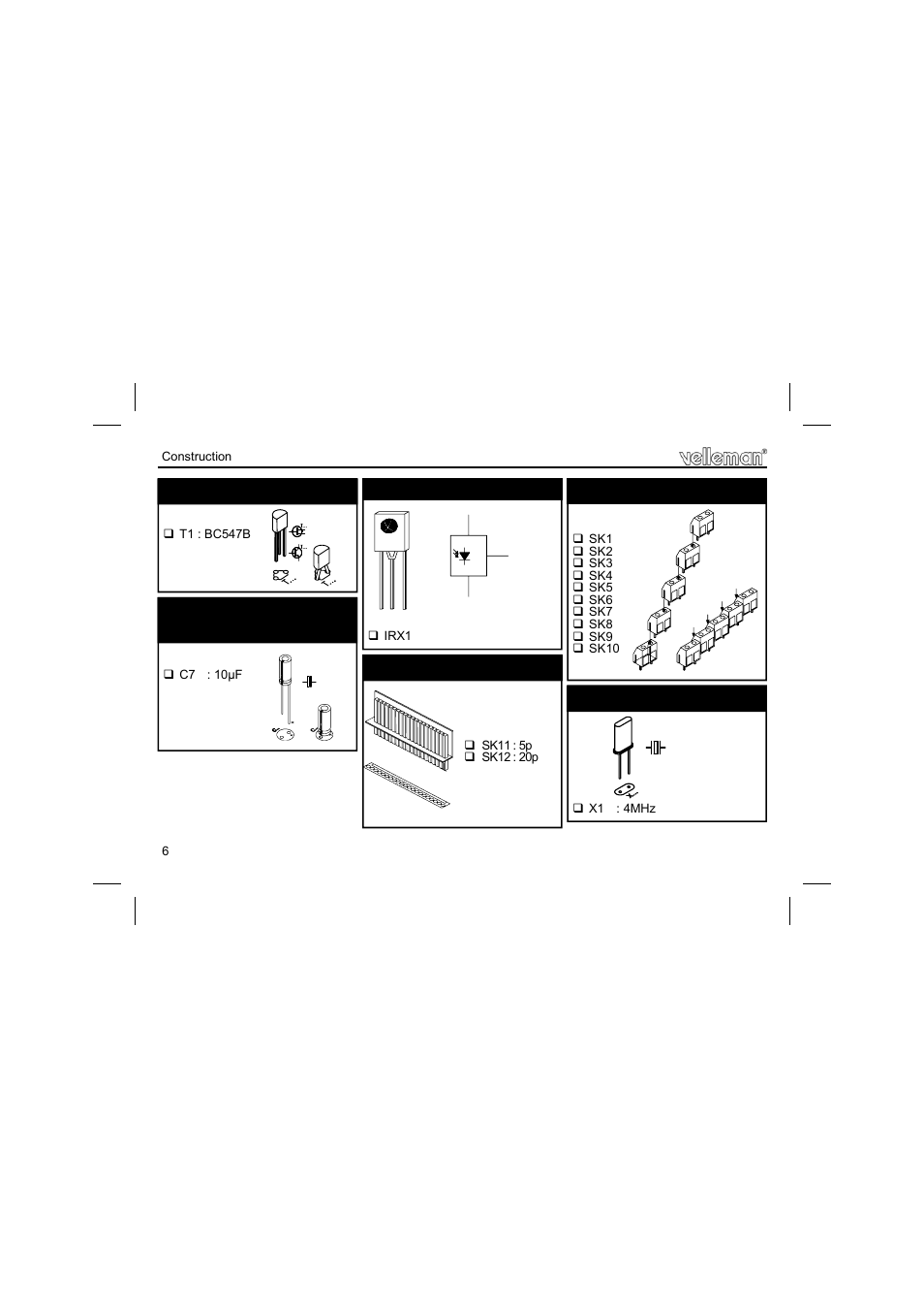Velleman projects K8050 Assembly instructions User Manual | Page 6 / 20