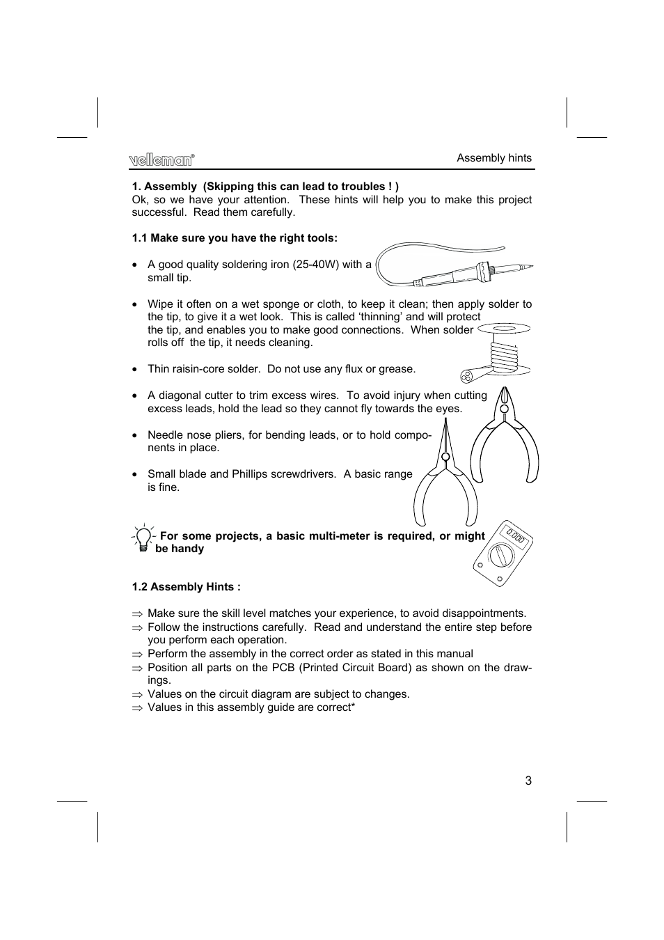 Velleman К8062 User Manual | Page 3 / 12