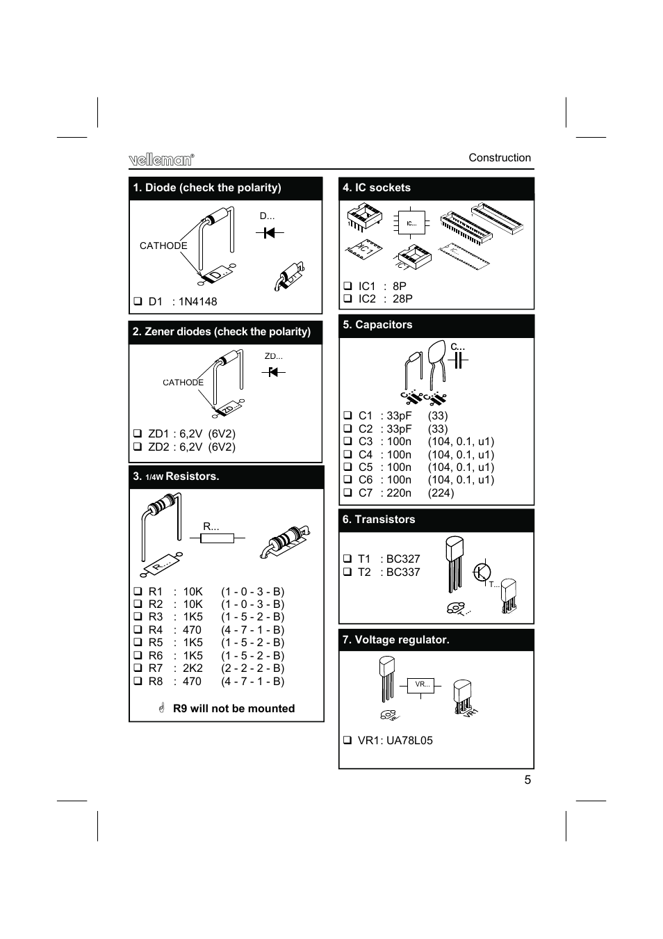 Velleman К8062 User Manual | Page 5 / 12
