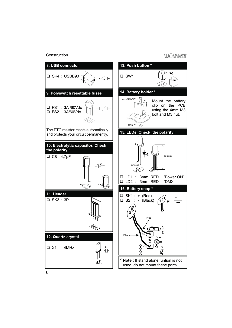 Velleman К8062 User Manual | Page 6 / 12