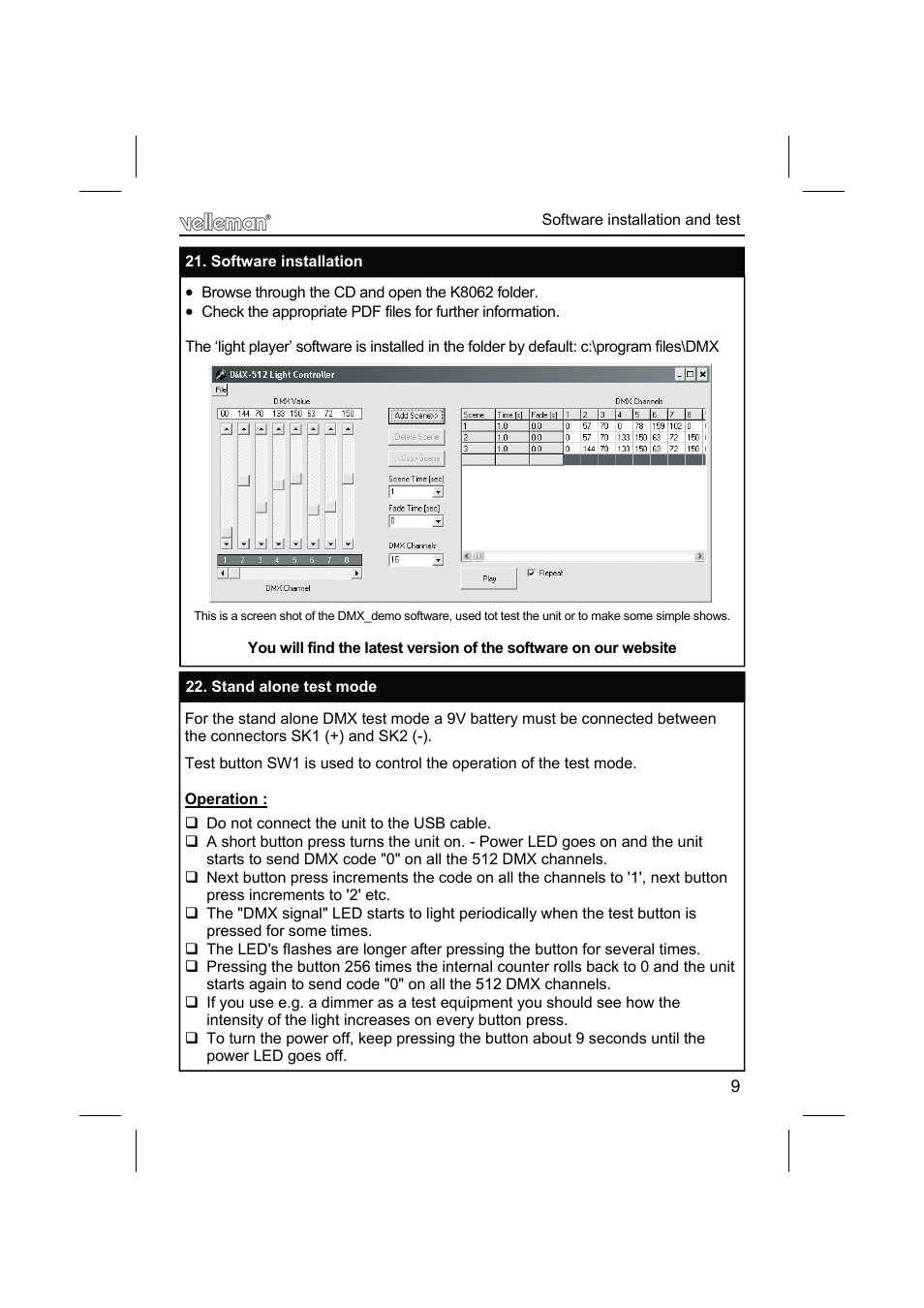 Velleman К8062 User Manual | Page 9 / 12