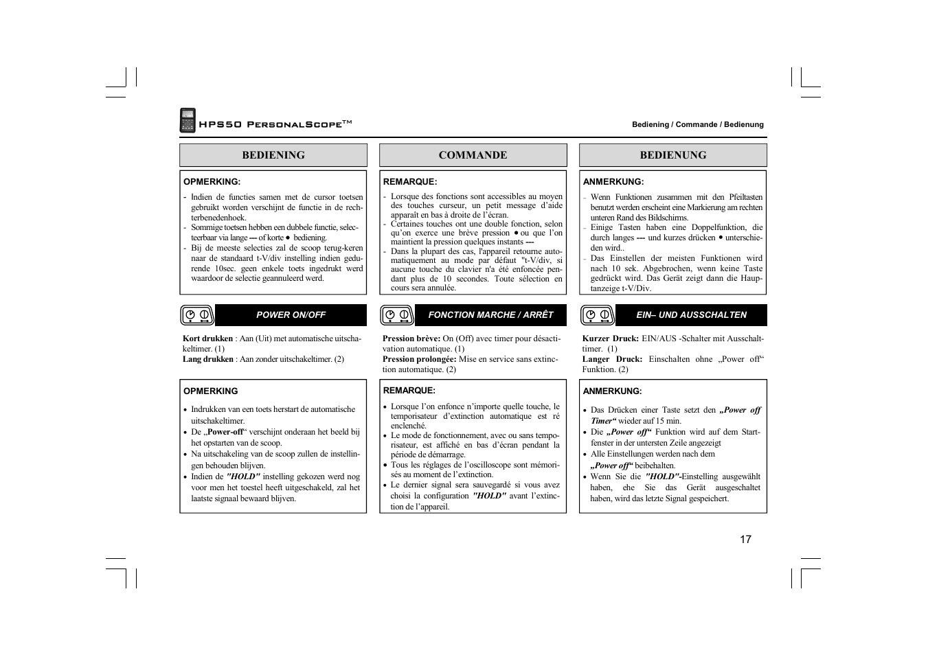 Velleman HPS50 User Manual | Page 17 / 72