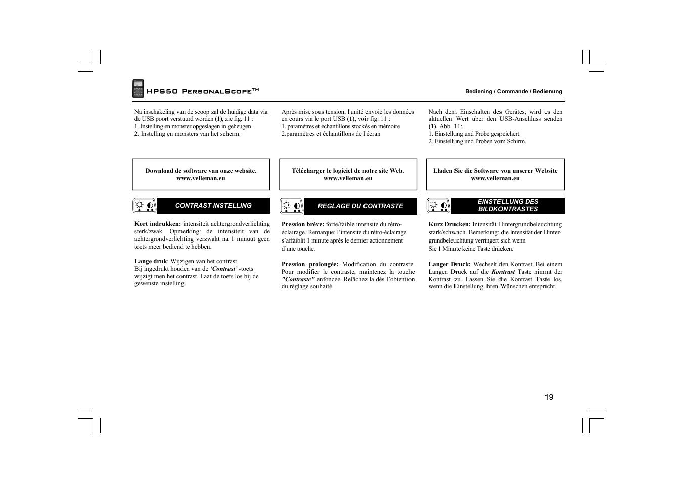 Velleman HPS50 User Manual | Page 19 / 72