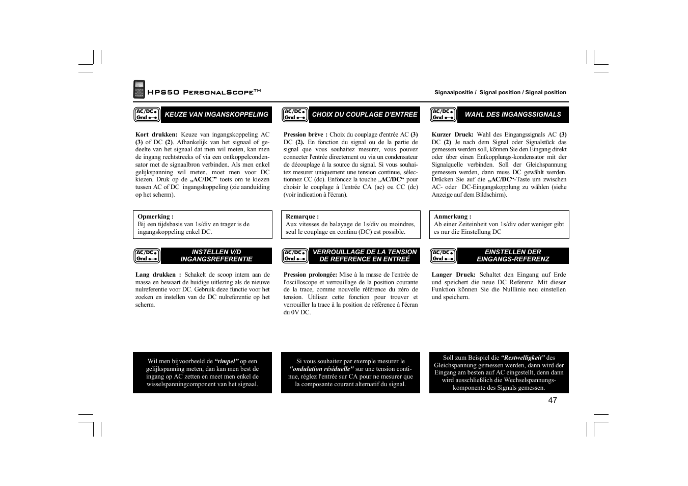 Velleman HPS50 User Manual | Page 47 / 72