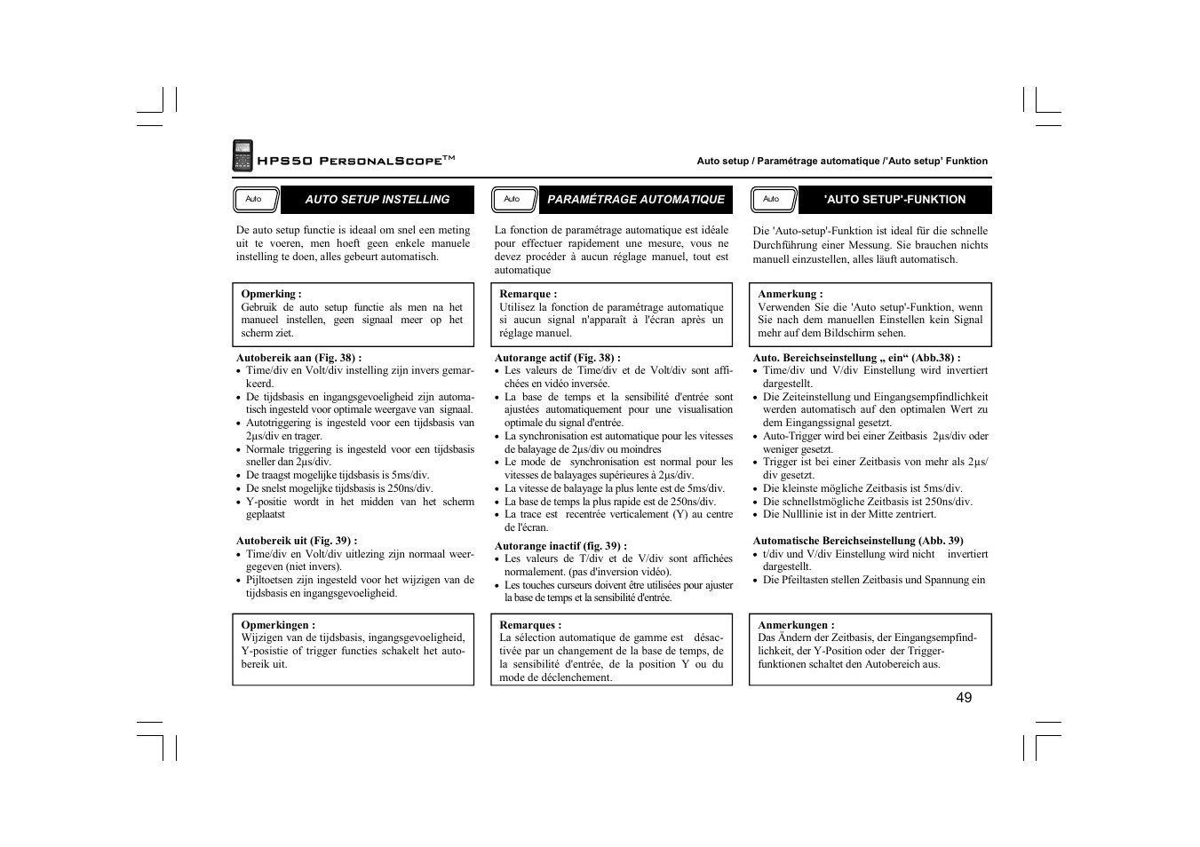 Velleman HPS50 User Manual | Page 49 / 72