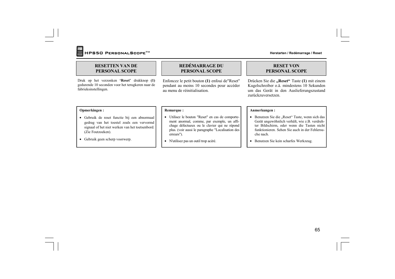 Velleman HPS50 User Manual | Page 65 / 72
