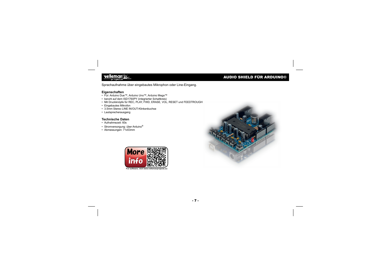 Velleman Кa02 User Manual | Page 7 / 12