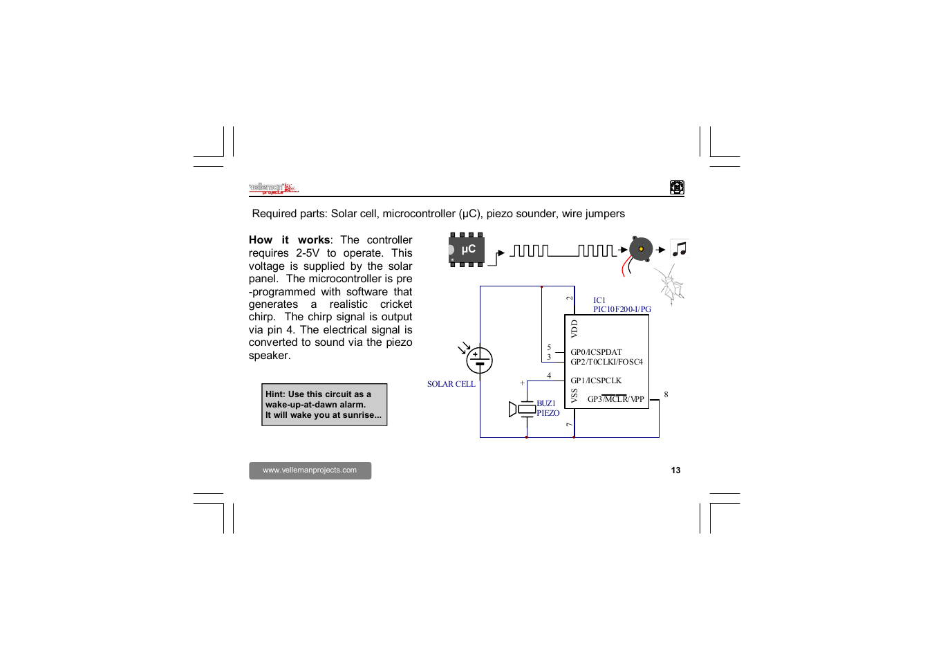 Velleman EDU02 User Manual | Page 13 / 28