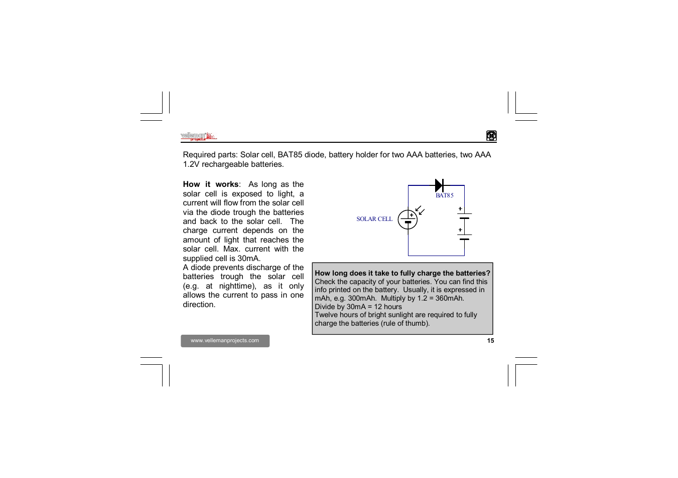 Velleman EDU02 User Manual | Page 15 / 28