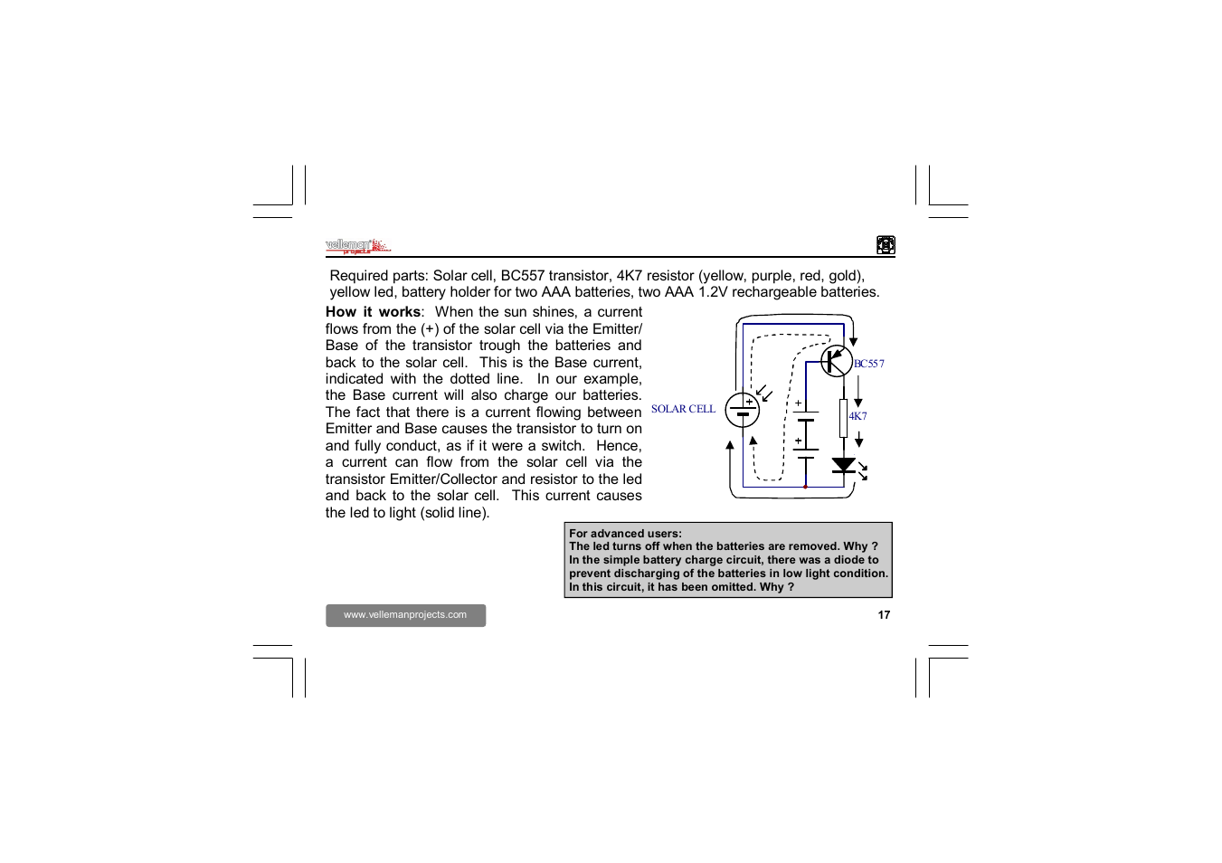 Velleman EDU02 User Manual | Page 17 / 28