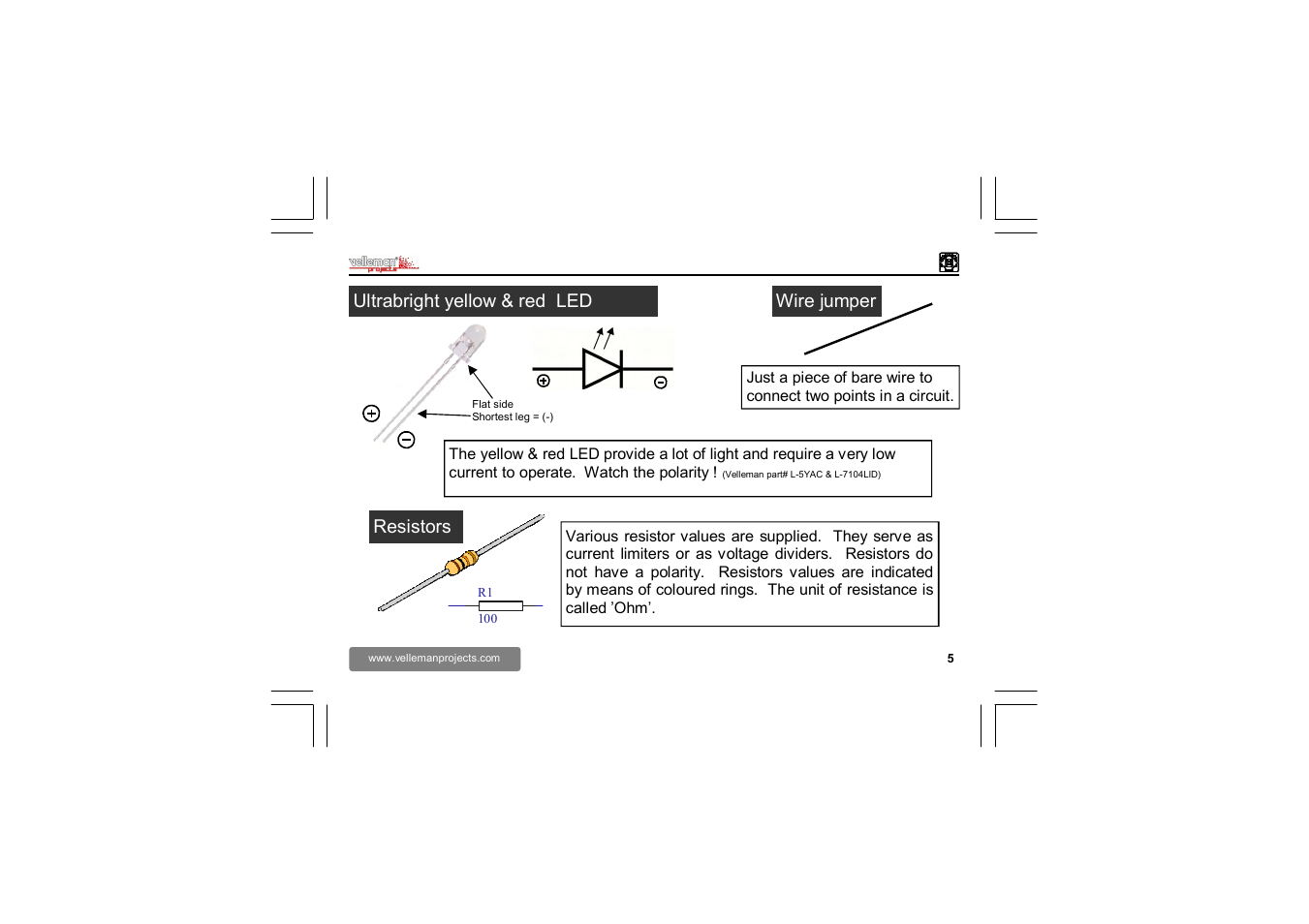 Velleman EDU02 User Manual | Page 5 / 28