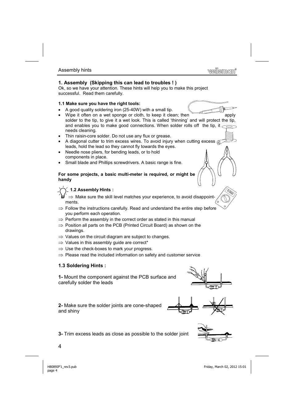 Velleman К8089 User Manual | Page 4 / 16