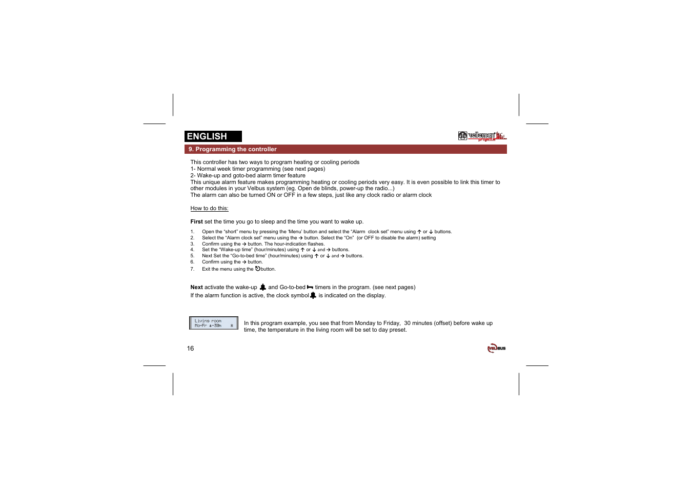 English | Velleman projects VMB1TC Short user manual User Manual | Page 16 / 24