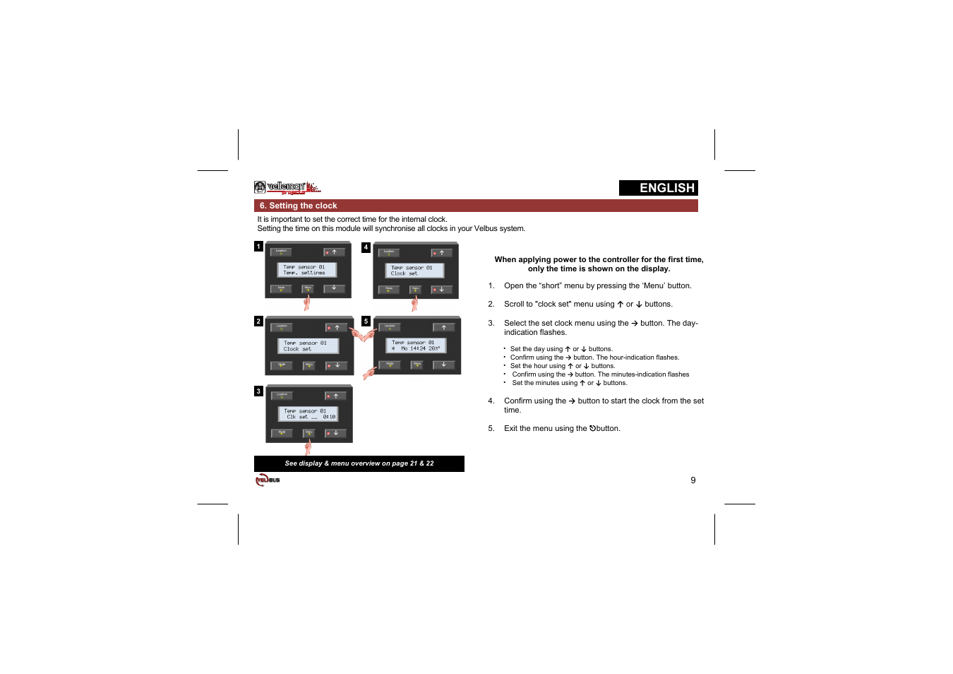 English | Velleman projects VMB1TC Short user manual User Manual | Page 9 / 24