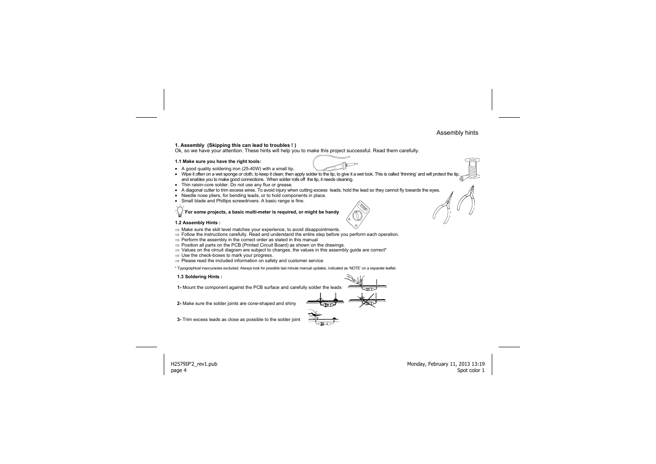 Velleman projects K2579 Assembly instructions User Manual | Page 4 / 12